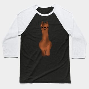 Cartoon Llama Baseball T-Shirt